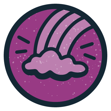 Coloriffic Icon: purple rainbow