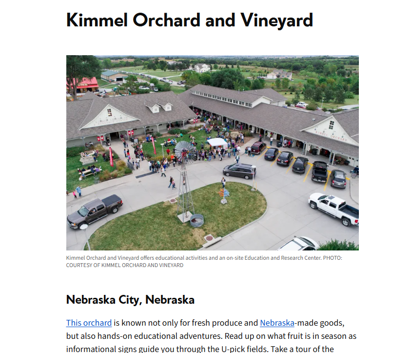 Kimmel Orchard article