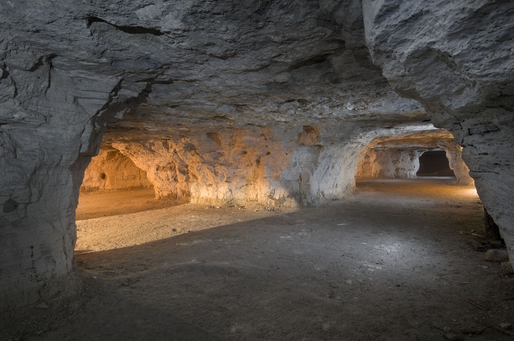 Chambers inside Happy Jack Peak and Chalk Mine