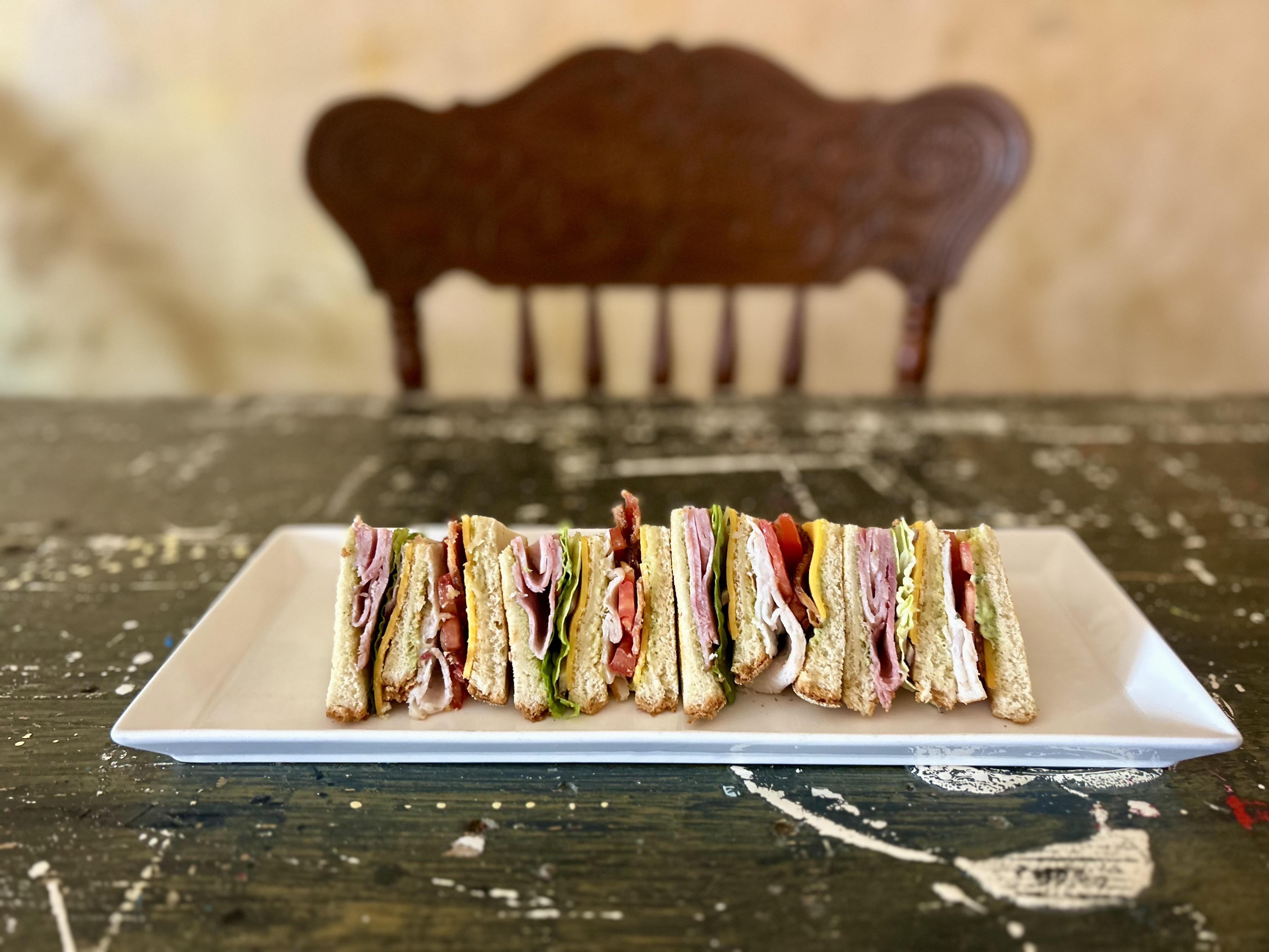 A sandwich on a plate at Bean Broker Coffee House & Pub.