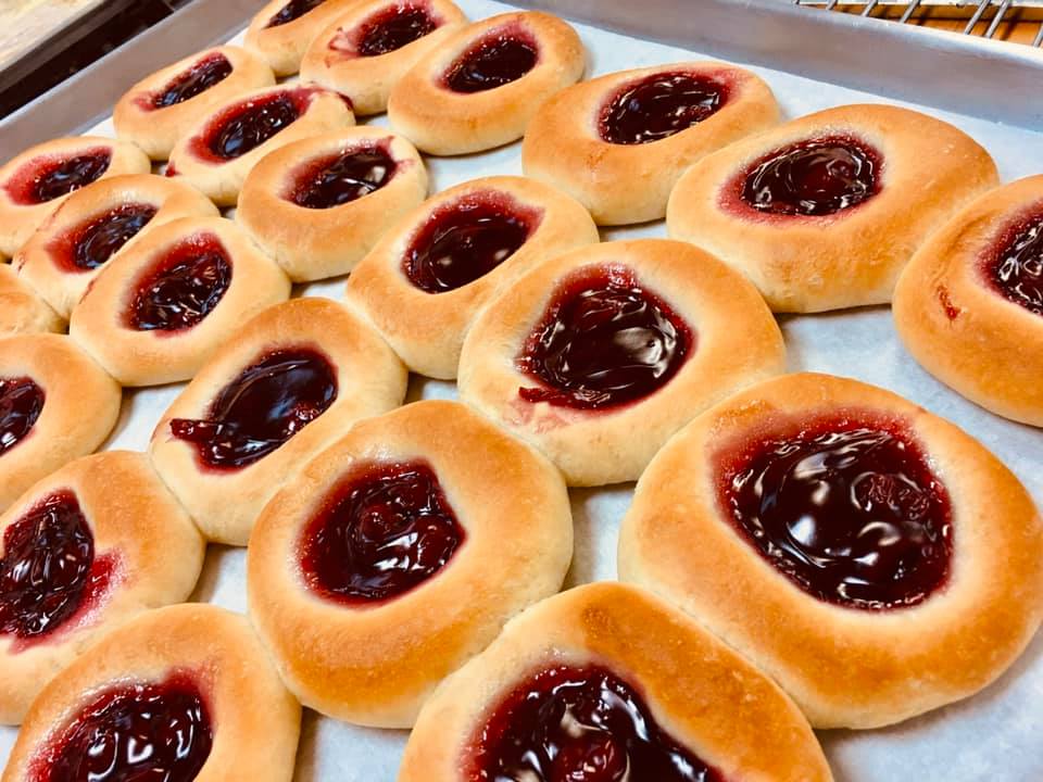 Pastries on Display at Clarkson Bakery.