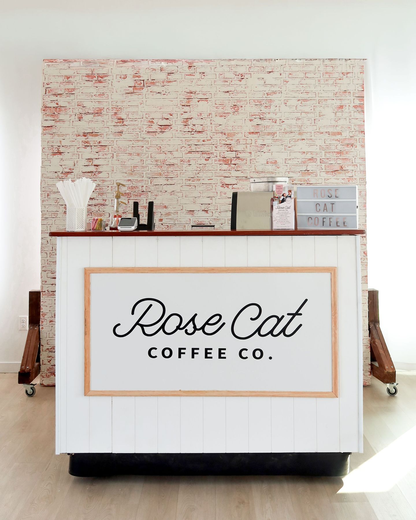 Rose Cat Coffee cart.