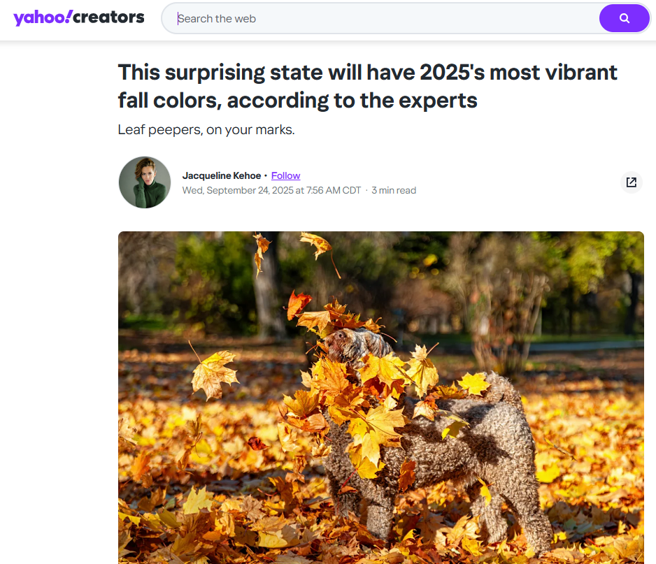 fall foliage in Nebraska