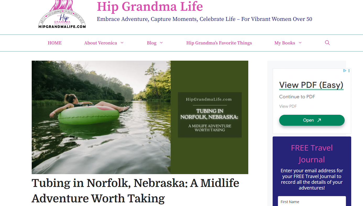 Tubing in Norfolk article