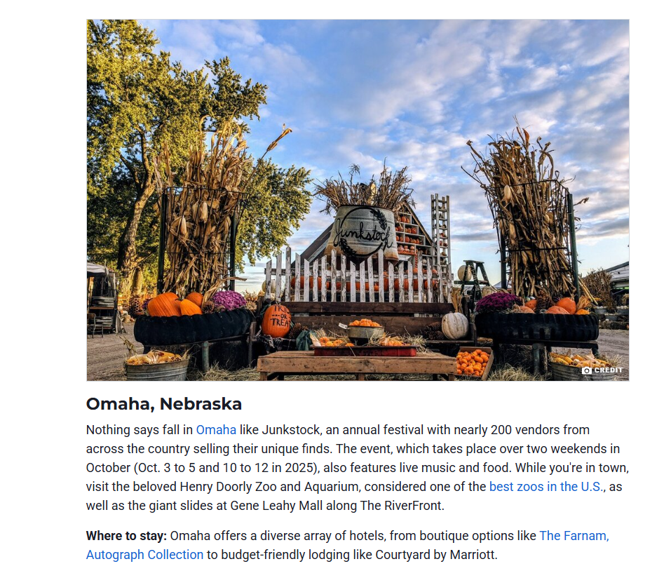 fall activities in Omaha