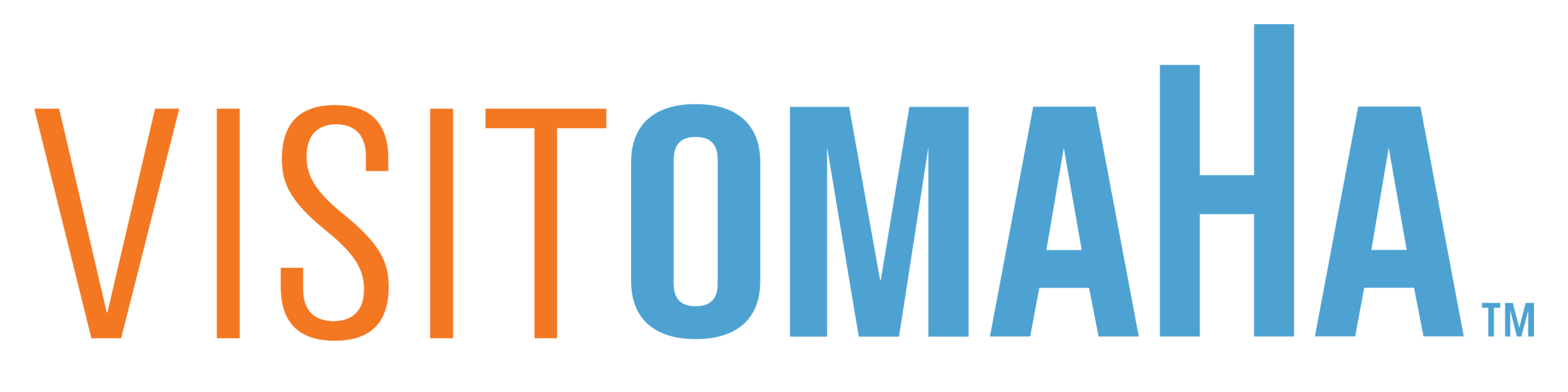 "Visit Omaha" logo