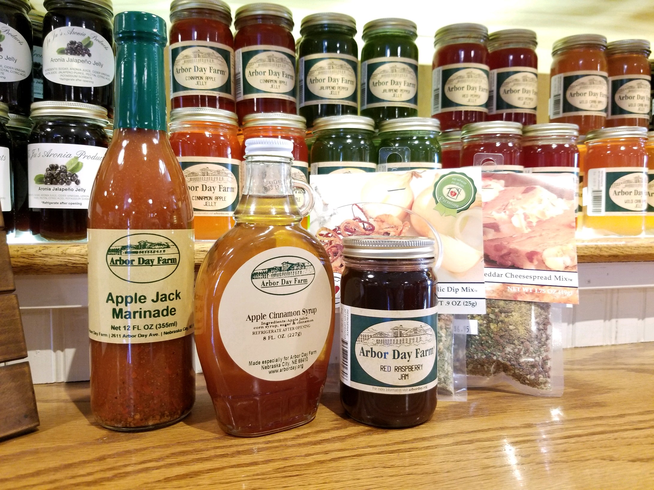 Jams, jellies and more goods from Apple House Market.