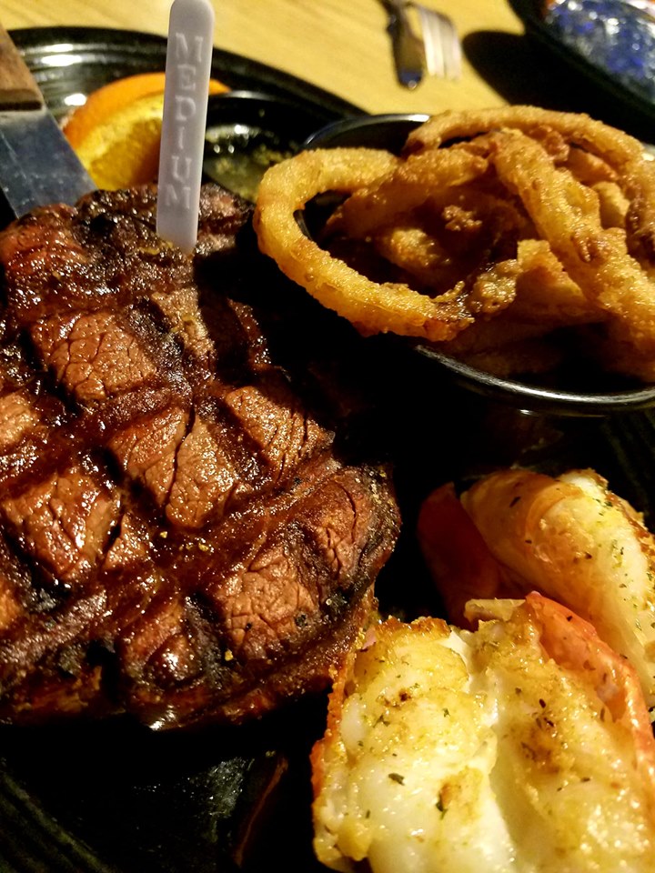 Steak at Peppermill in Valentine, Nebraska