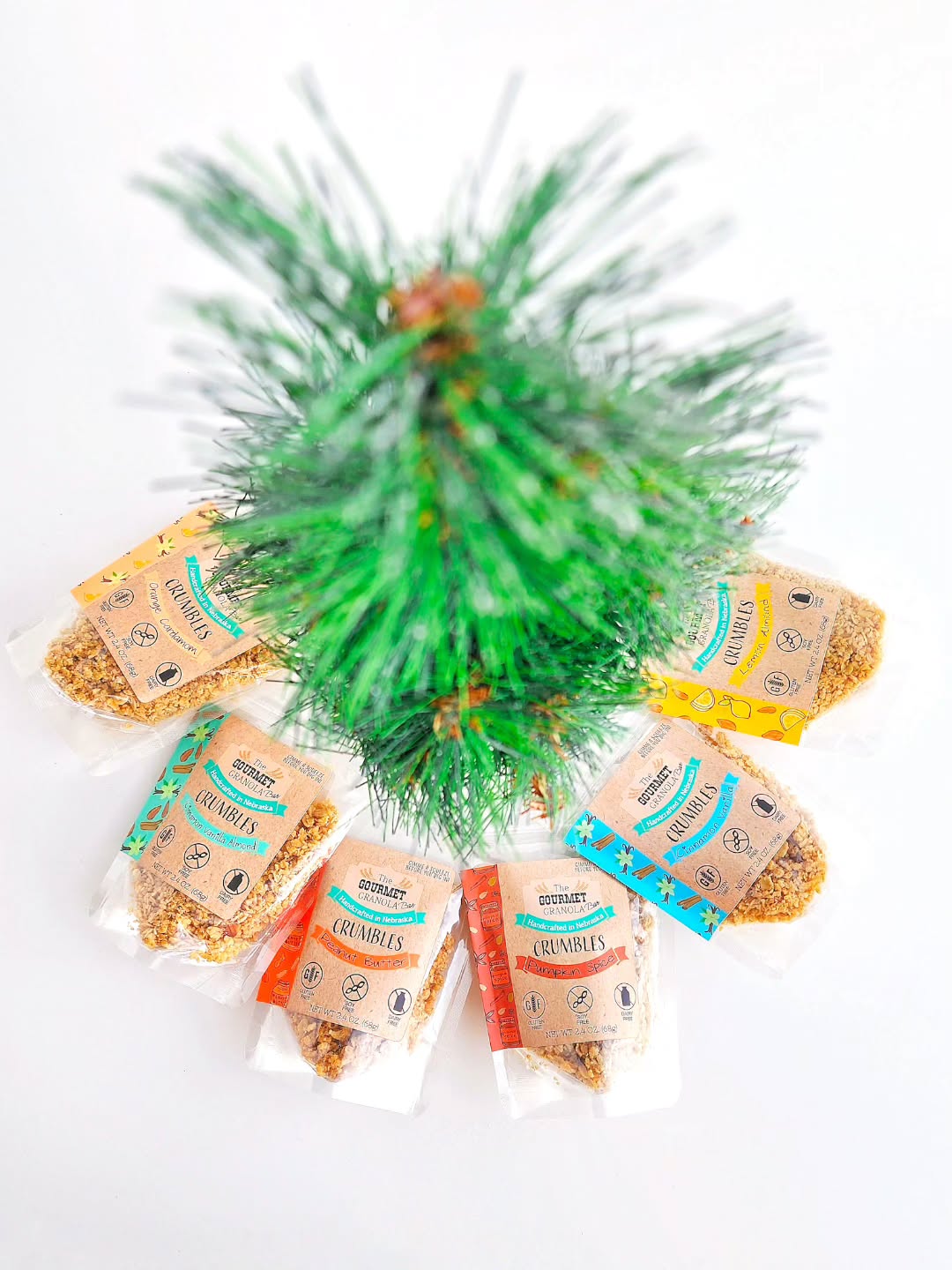 variety of The Gourmet Granola flavors