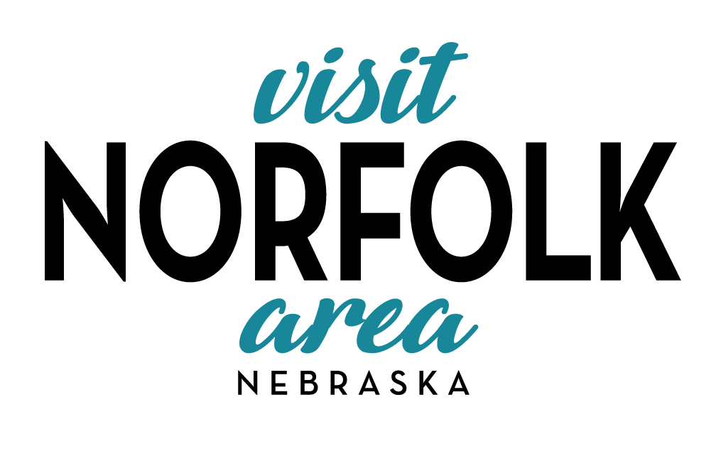 "Visit Norfolk Area Nebraska" logo