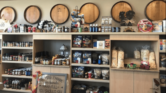 Interior of Grow Nebraska store.