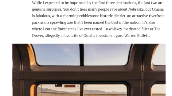 article in the traveler mentioning Nebraska 