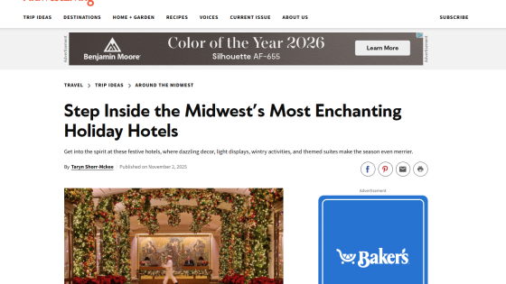 step inside the midwest's most enchanting holiday hotels 