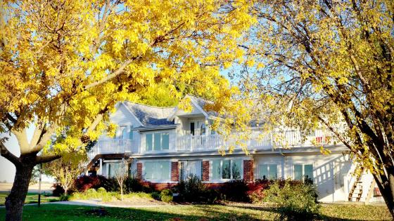 Fall View of Farmhouse