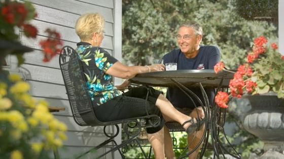 Relaxing & visiting on the Covered Porch