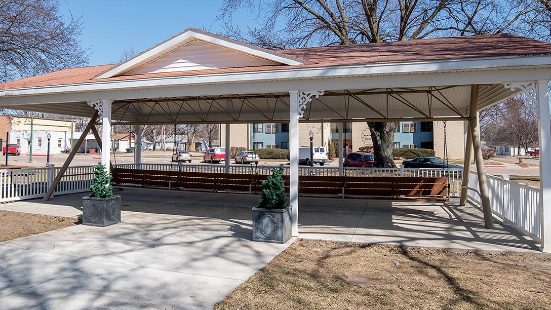 One of the World s Largest Covered Porch Swings Hebron VisitNebraska