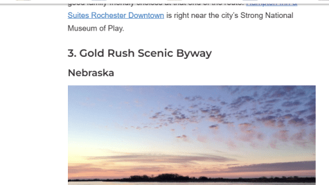 article in family vacationist featuring the gold rush scenic byway