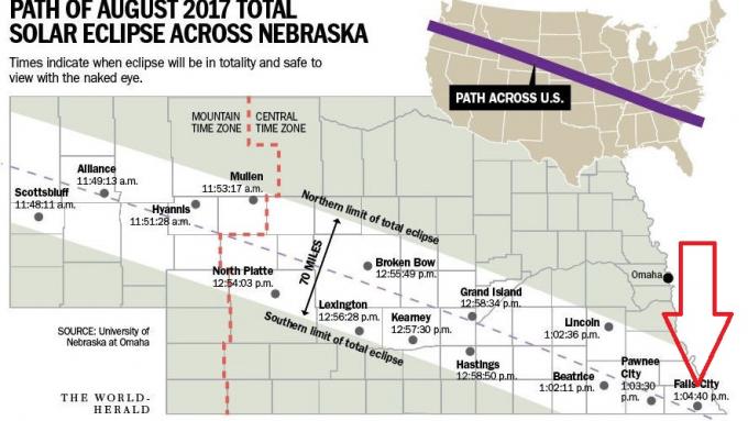 Fall city Eclipse Map